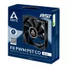Вентилятор для Корпуса Arctic Cooling F8 PWM PST CO Ball Bearing Case 80mm Цвет:чёрный Вентилятор для Корпуса Arctic Cooling F8 PWM PST CO Ball Bearing Case 80mm Цвет:чёрный