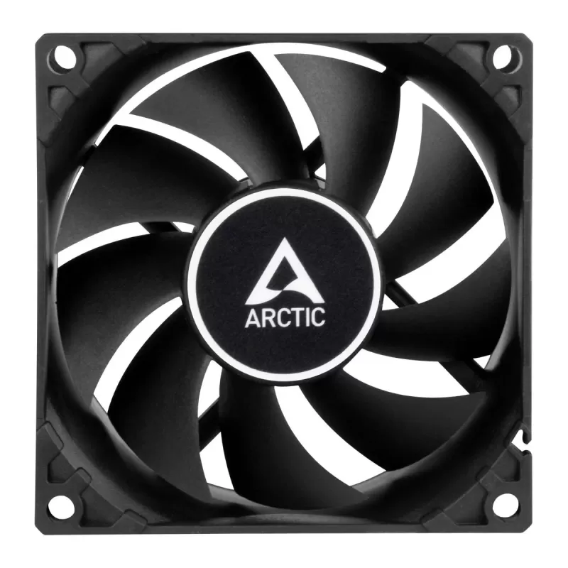 Вентилятор для Корпуса Arctic Cooling F8 PWM PST CO Ball Bearing Case 80mm Цвет:чёрный Вентилятор для Корпуса Arctic Cooling F8 PWM PST CO Ball Bearing Case 80mm Цвет:чёрный