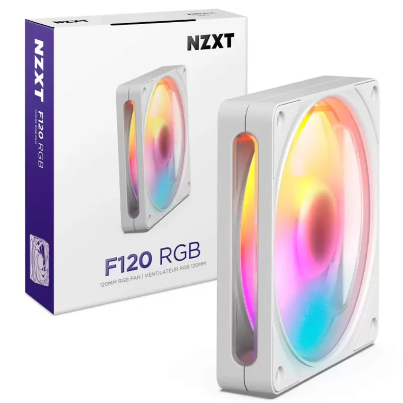 Вентилятор для Корпуса NZXT F120RGB 120mm RGB white