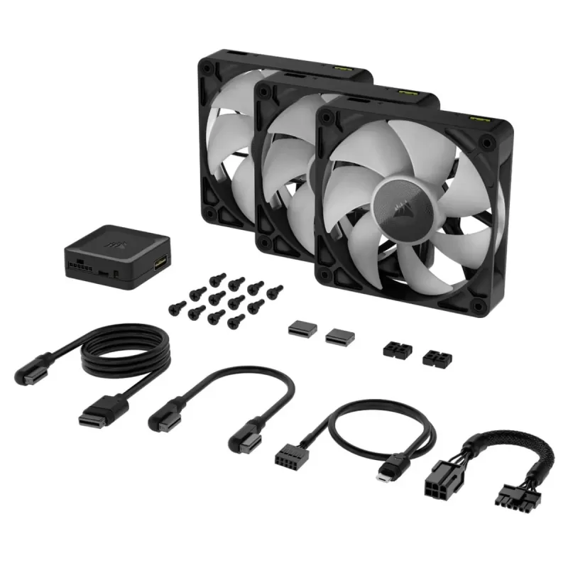 Вентилятор для Корпуса Corsair iCUE LINK RX120 RGB PWM 120mm 3x Fan Starter Kit Вентилятор для Корпуса Corsair iCUE LINK RX120 RGB PWM 120mm 3x Fan Starter Kit