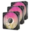 Fan set for computer case Corsair iCUE LINK RX120 MAX RGB 120mm 3xFans Color:black