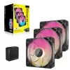 Fan set for computer case Corsair iCUE LINK RX120 MAX RGB 120mm 3xFans Color:black