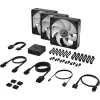 Fan set for computer case Corsair iCUE LINK RX120 MAX RGB 120mm 3xFans Color:black