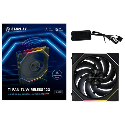 מאוורר למארז LIAN-LI TL120 UNI Wireless LED שחור Fan 120mm