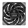 מאוורר SilverStone FHL120 PWM 120mm צבע שחור