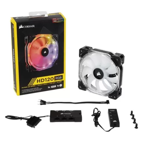 Case Fan Corsair HD120 High Performance 120mm PWM Fan with Controller