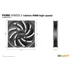 מאוורר למארז be quiet! Pure Wings 3 140mm PWM HS 3-Pack שחור