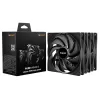 מאוורר למארז be quiet! Pure Wings 3 140mm PWM HS 3-Pack שחור