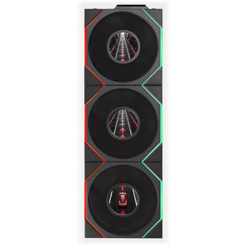 Case Fan LIAN-LI 120mm UNI FAN TL LCD FLEX 3-Pack black