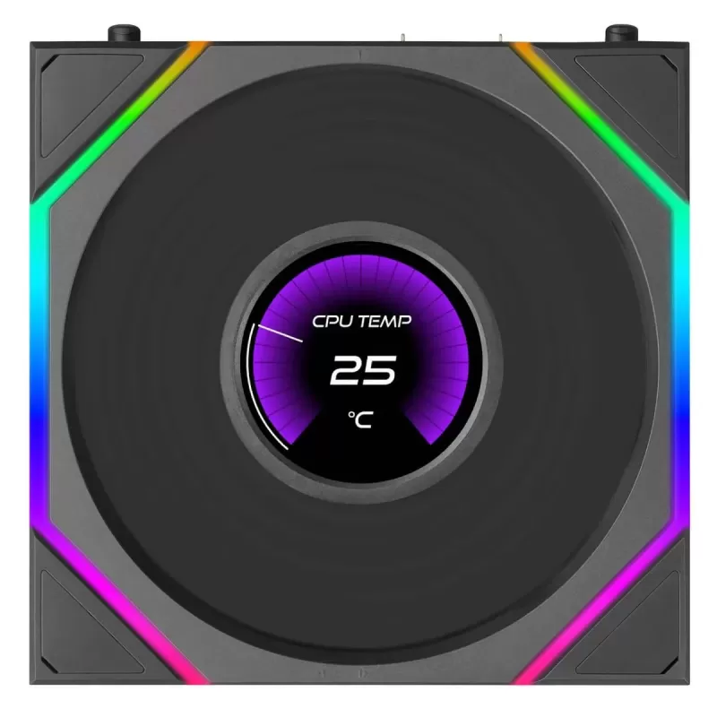 Case Fan LIAN-LI 120mm UNI FAN TL LCD FLEX 3-Pack black