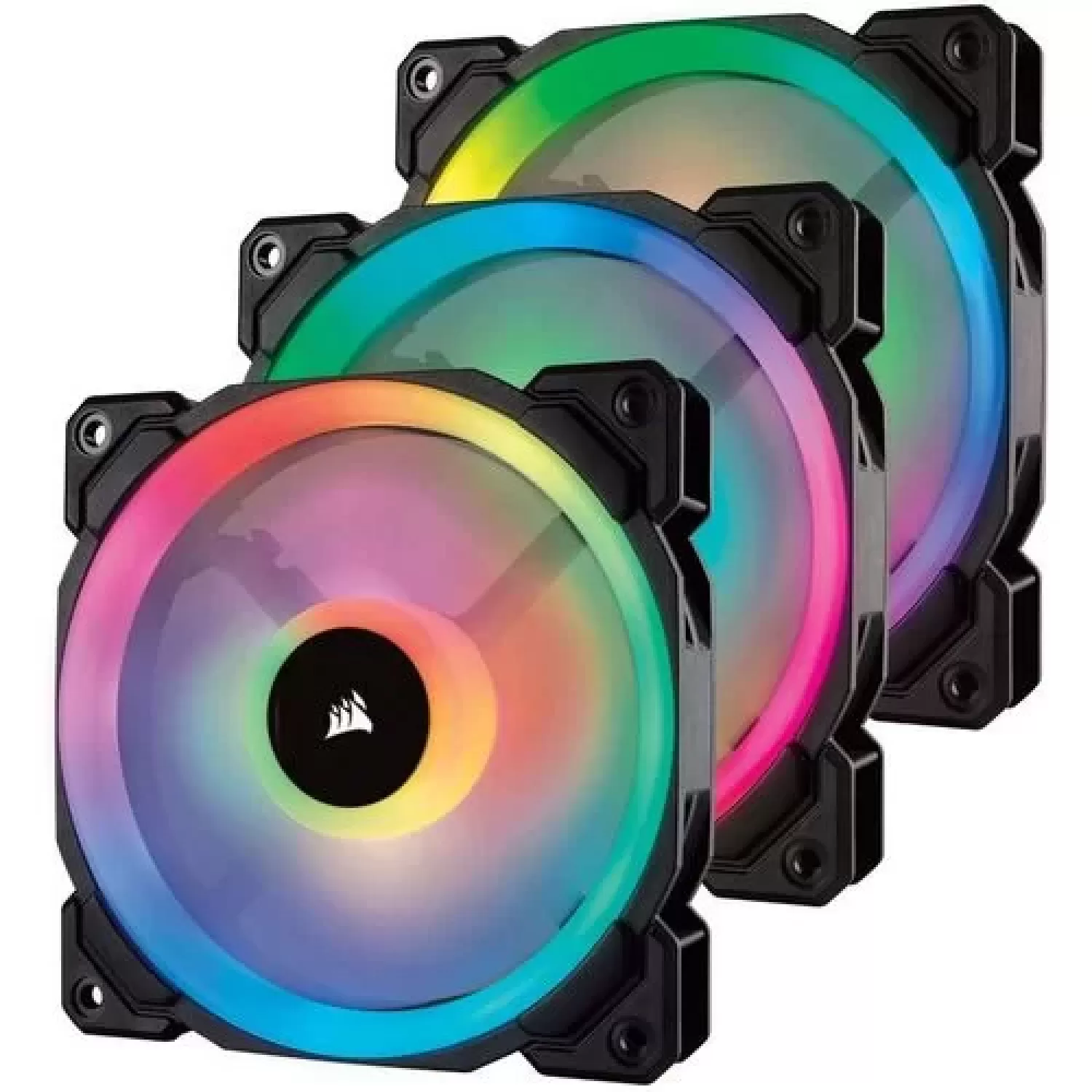Комплект из 3-ех Вентиляторов Corsair LL120 RGB Dual Light Loop RGB 120mm