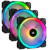 Kit 3 Fans Corsair LL120 RGB Dual Light Loop RGB 120mm