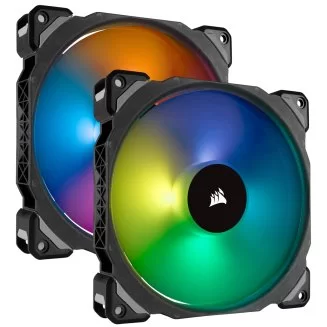 Комплект Из 2 Вентиляторов, Включая Lighting Node Pro Corsair ML140 PRO RGB LED