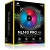 Комплект Из 2 Вентиляторов, Включая Lighting Node Pro Corsair ML140 PRO RGB LED
