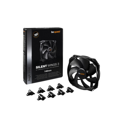 Вентилятор для Корпуса be quiet! SILENT WINGS 3 черный 140mm Вентилятор для Корпуса be quiet! SILENT WINGS 3 черный 140mm