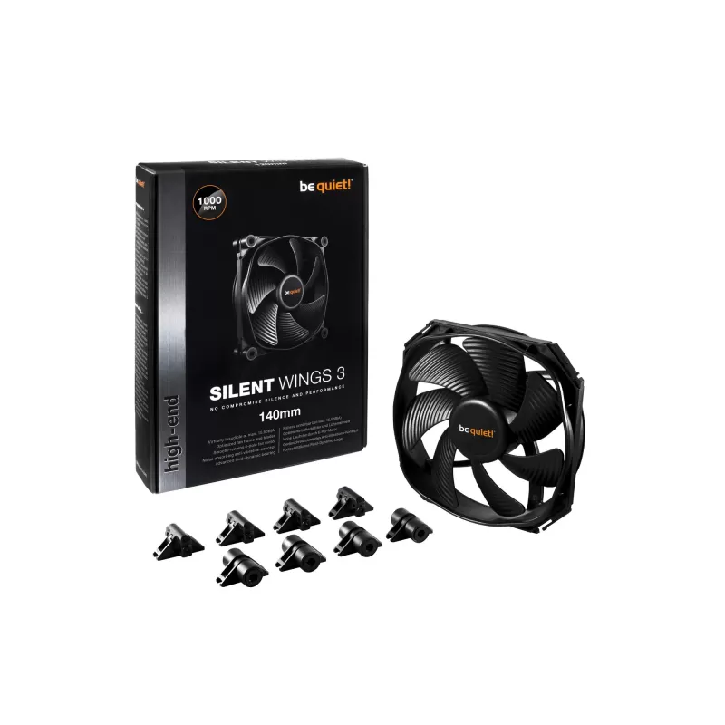 Case Fan be quiet! SILENT WINGS 3 black 140mm