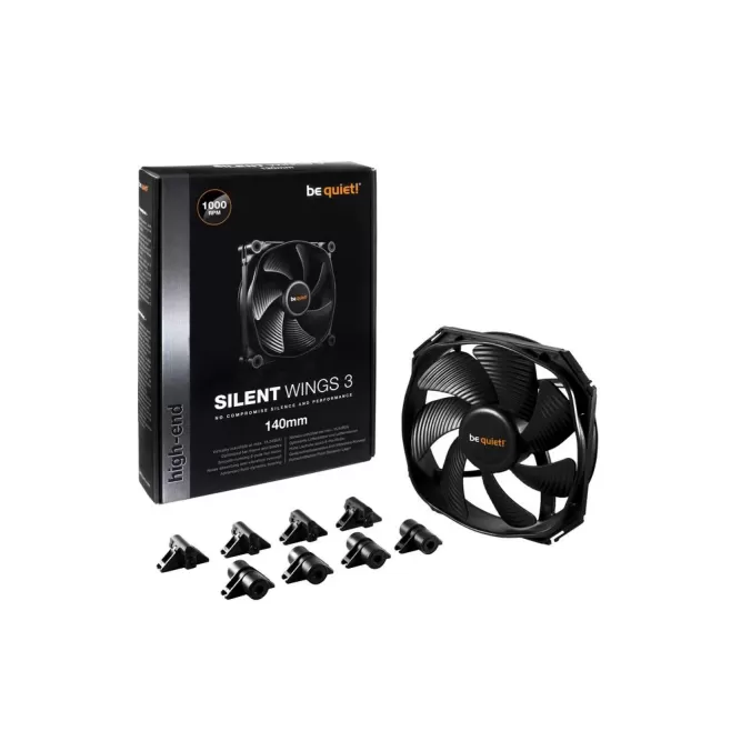 Case Fan be quiet! SILENT WINGS 3 black 140mm