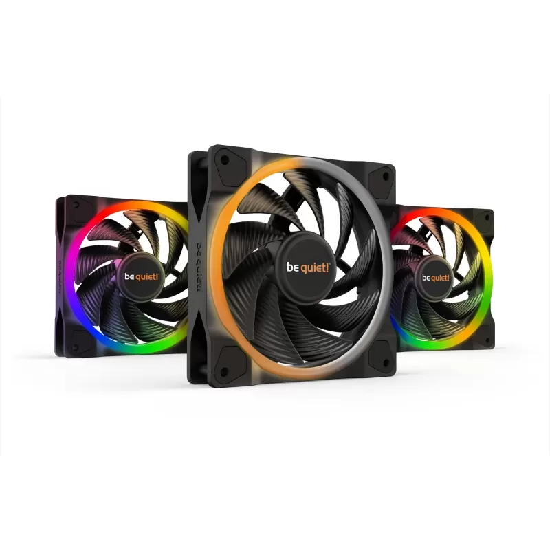 Case Fan be quiet! LIGHT WINGS 120mm PWM high-speed Triple-Pack Color:black