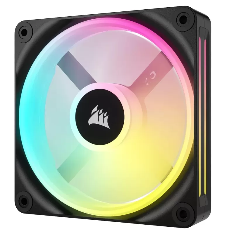 Case Fan Corsair iCUE LINK QX120 RGB 120mm PWM PC Fan Expansion Kit Color:black