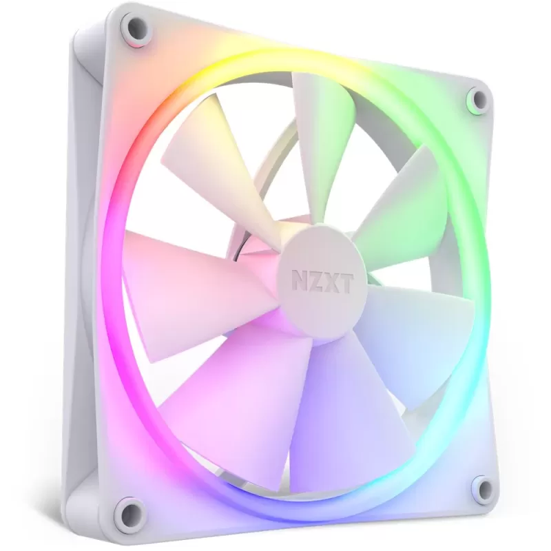 מאוורר למארז NZXT F140RGB 140mm RGB לבן מאוורר למארז NZXT F140RGB 140mm RGB לבן