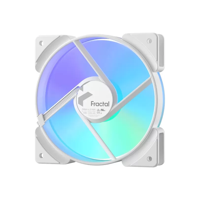 Case Fan Fractal Design Prisma AL-12 ARGB PWM white 120mm Case Fan Fractal Design Prisma AL-12 ARGB PWM white 120mm