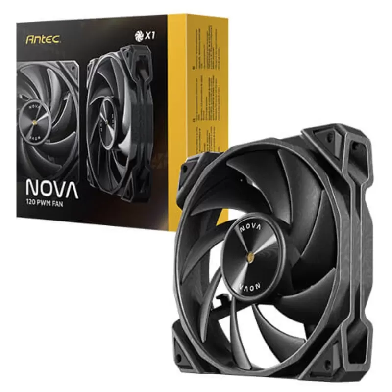 מאוורר למארז Antec Nova 120 120mm PWM שחור Fan מאוורר למארז Antec Nova 120 120mm PWM שחור Fan