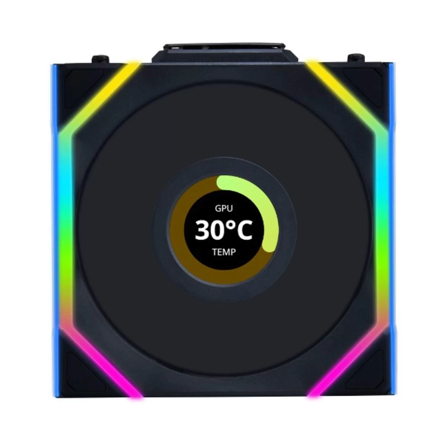 Case Fan LIAN-LI UNI SL Wireless LCD 12mm Reverse black 120mm