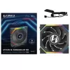 מאוורר למארז LIAN-LI UNI SL Wireless LCD 12mm Reverse שחור 120mm