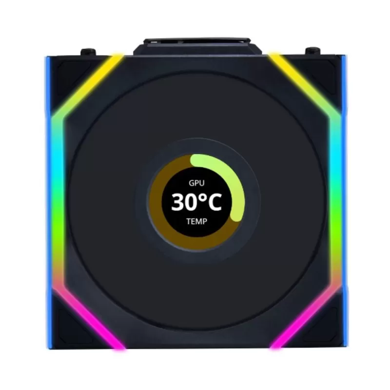 מאוורר למארז LIAN-LI UNI SL Wireless LCD 12mm Reverse שחור 120mm