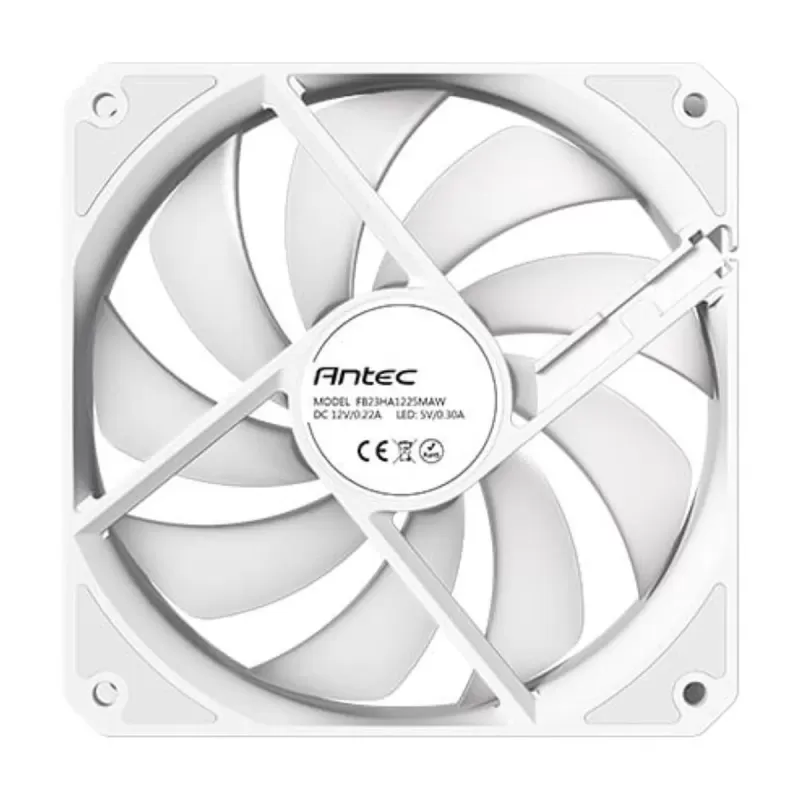 מאוורר Antec P12R PWM ARGB Reverse 120mm צבע לבן