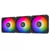 מאוורר SilverStone Air Nexus 120 ARGB PWM 3xFans שחור 120mm