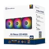 מאוורר SilverStone Air Nexus 120 ARGB PWM 3xFans שחור 120mm