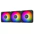 מאוורר SilverStone Air Nexus 120 ARGB PWM 3xFans שחור 120mm