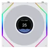 מאוורר למארז LIAN-LI 120mm UNI FAN TL LCD FLEX לבן