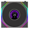 Case Fan LIAN-LI 120mm UNI FAN TL LCD FLEX Reverse Blade 3-Pack black