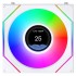 מאוורר למארז LIAN-LI 120mm UNI FAN SL-INF LCD FLEX לבן