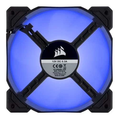 Вентилятор для Корпуса Corsair Air Series AF120 LED (2018) Blue 120mm Fan Single Pack Цвет:чёрный, белый Вентилятор для Корпуса Corsair Air Series AF120 LED (2018) Blue 120mm Fan Single Pack Цвет:чёрный, белый
