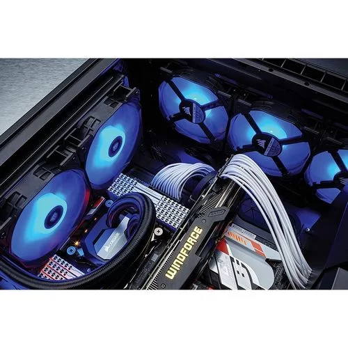 Kit 3 Fans Corsair Air Series AF120 LED (2018) black, blue 120mm Kit 3 Fans Corsair Air Series AF120 LED (2018) black, blue 120mm