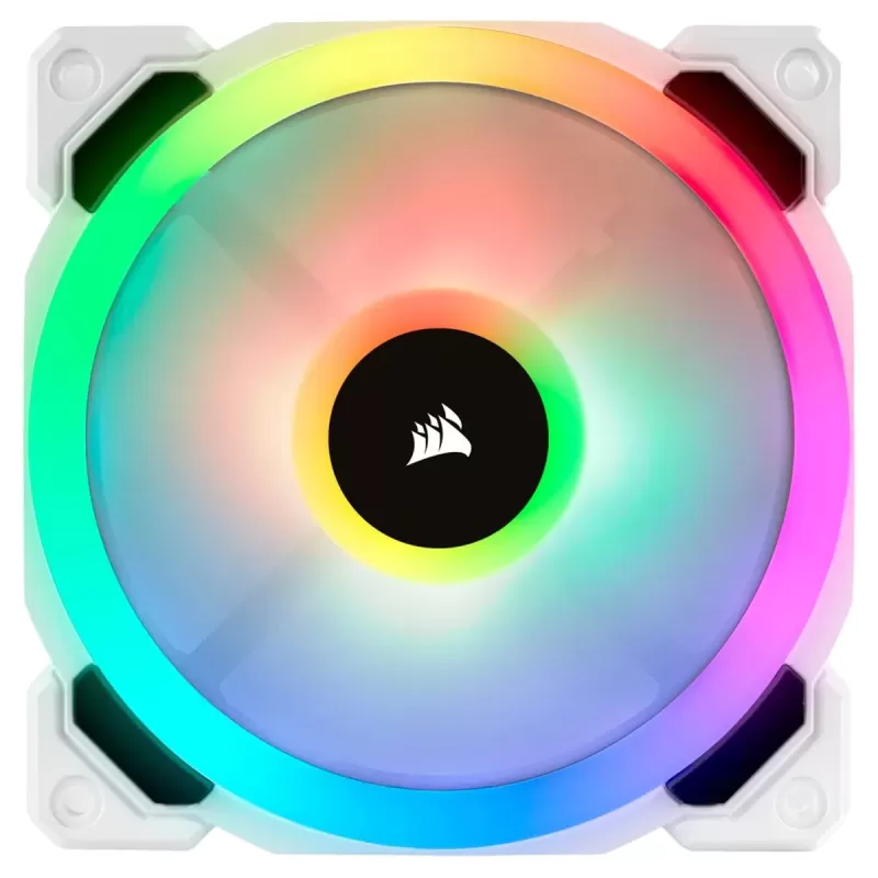 Case Fan Corsair LL120 RGB Dual Light Loop White 120mm Color:white