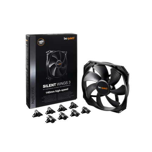 Case Fan be quiet! SILENT WINGS 3 black 140mm