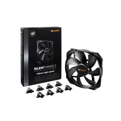 Вентилятор для Корпуса be quiet! SILENT WINGS 3 черный 140mm Вентилятор для Корпуса be quiet! SILENT WINGS 3 черный 140mm