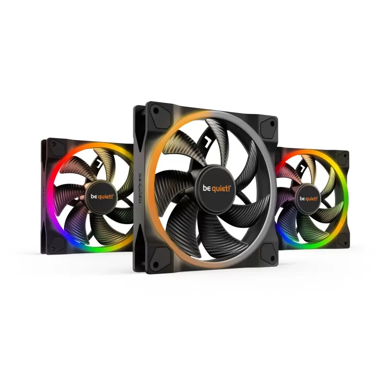 מאוורר למארז be quiet! LIGHT WINGS 140MM PWM 3 PACK 140mm צבע שחור