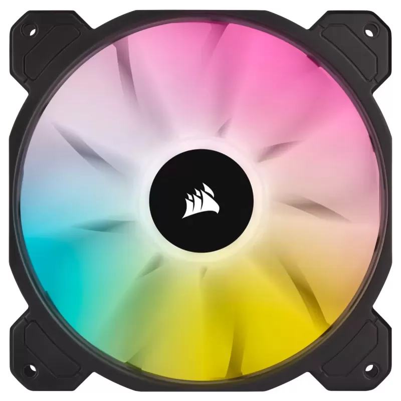 מאוורר למארז Corsair iCUE SP120 RGB ELITE Performance 120mm PWM Fan - Single Pack צבע שחור