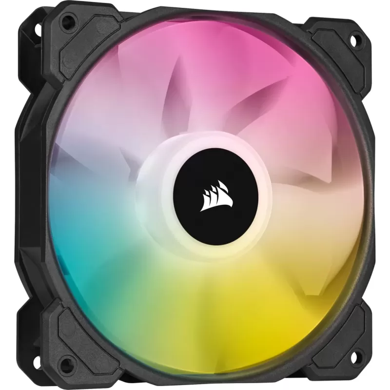 מאוורר למארז Corsair iCUE SP120 RGB ELITE Performance 120mm PWM Fan - Single Pack צבע שחור