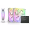 מאוורר למארז NZXT F120 RGB DUO Triple Pack לבן 120mm מאוורר למארז NZXT F120 RGB DUO Triple Pack לבן 120mm