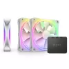 מאוורר למארז NZXT F120 RGB DUO Triple Pack לבן 120mm מאוורר למארז NZXT F120 RGB DUO Triple Pack לבן 120mm