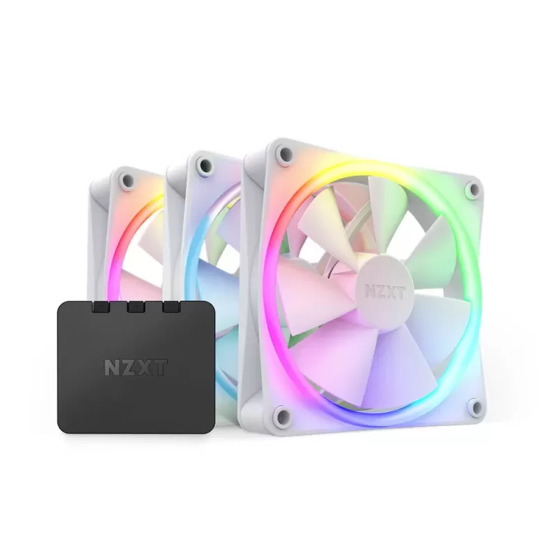 Вентилятор для Корпуса NZXT F120 RGB Triple Pack white 120mm Вентилятор для Корпуса NZXT F120 RGB Triple Pack white 120mm