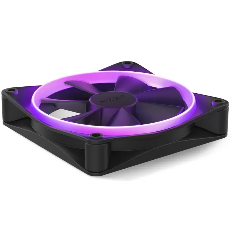 מאוורר למארז NZXT F120 RGB שחור 120mm מאוורר למארז NZXT F120 RGB שחור 120mm