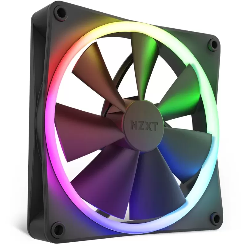 Вентилятор для Корпуса NZXT F140RGB 140mm RGB black Вентилятор для Корпуса NZXT F140RGB 140mm RGB black