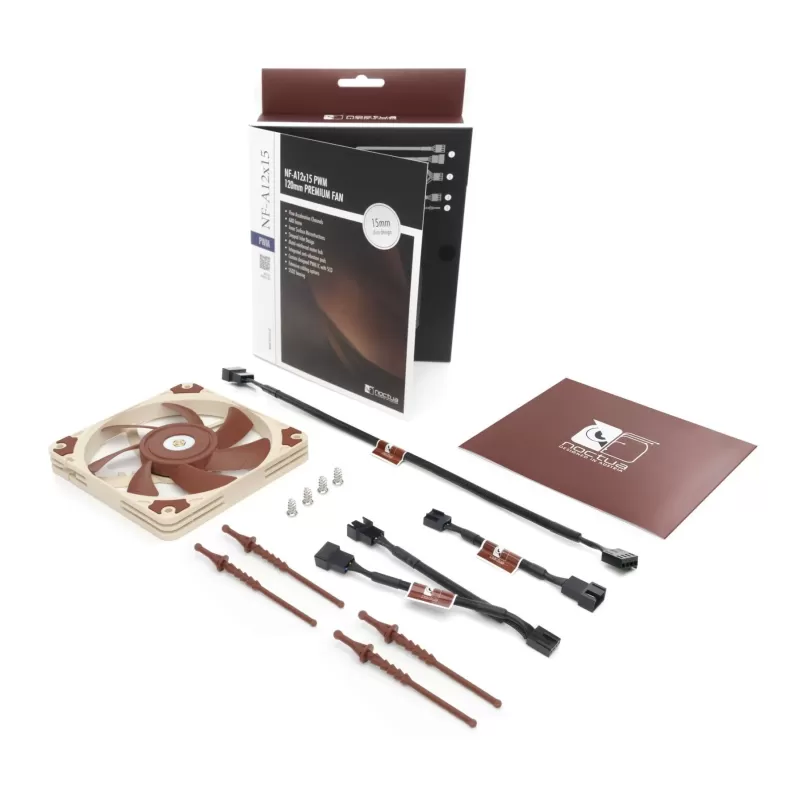 מאוורר למארז Noctua NF-A12x15 PWM 120MM Fan 120mm